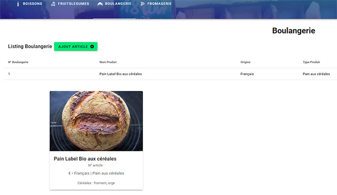 Vue.js e-commerce factice